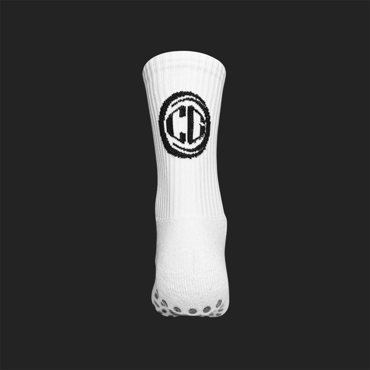 White - EU 42-45 / Court Grip Socken - Mehr Grip, mehr Game!