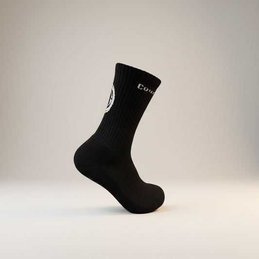Black - EU 42-45 / Court Grip Socken - Mehr Grip, mehr Game!