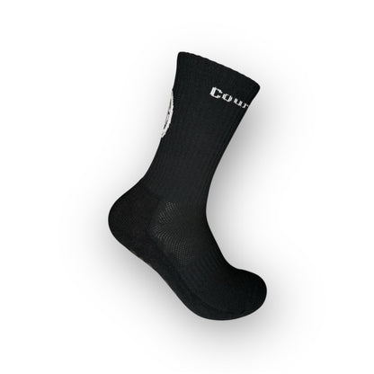 Black - EU 42-45 / Court Grip Socken - Mehr Grip, mehr Game!